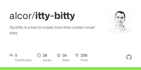 bitty site|Itty.bitty is a tool to create links that contain small sites